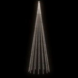Christmas Tree with Spike Cold White 1134 LEDs 800 cm - Top-Down View