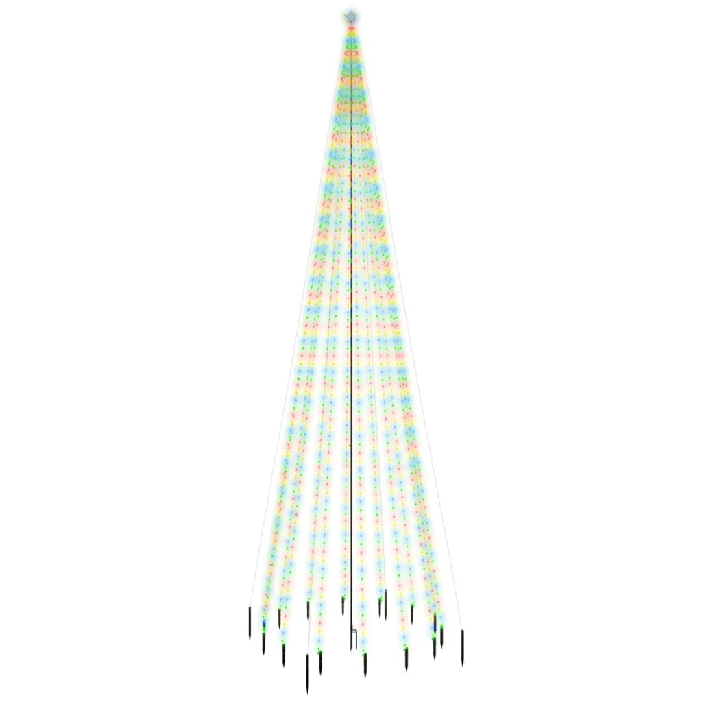 Christmas Tree with Spike Colourful 1134 LEDs 800 cm