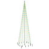 Christmas Tree with Spike Colourful 1134 LEDs 800 cm - Front View