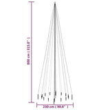 Christmas Tree with Spike Colourful 1134 LEDs 800 cm - Extra Image
