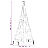 Christmas Tree with Spike Cold White 500 LEDs 300 cm