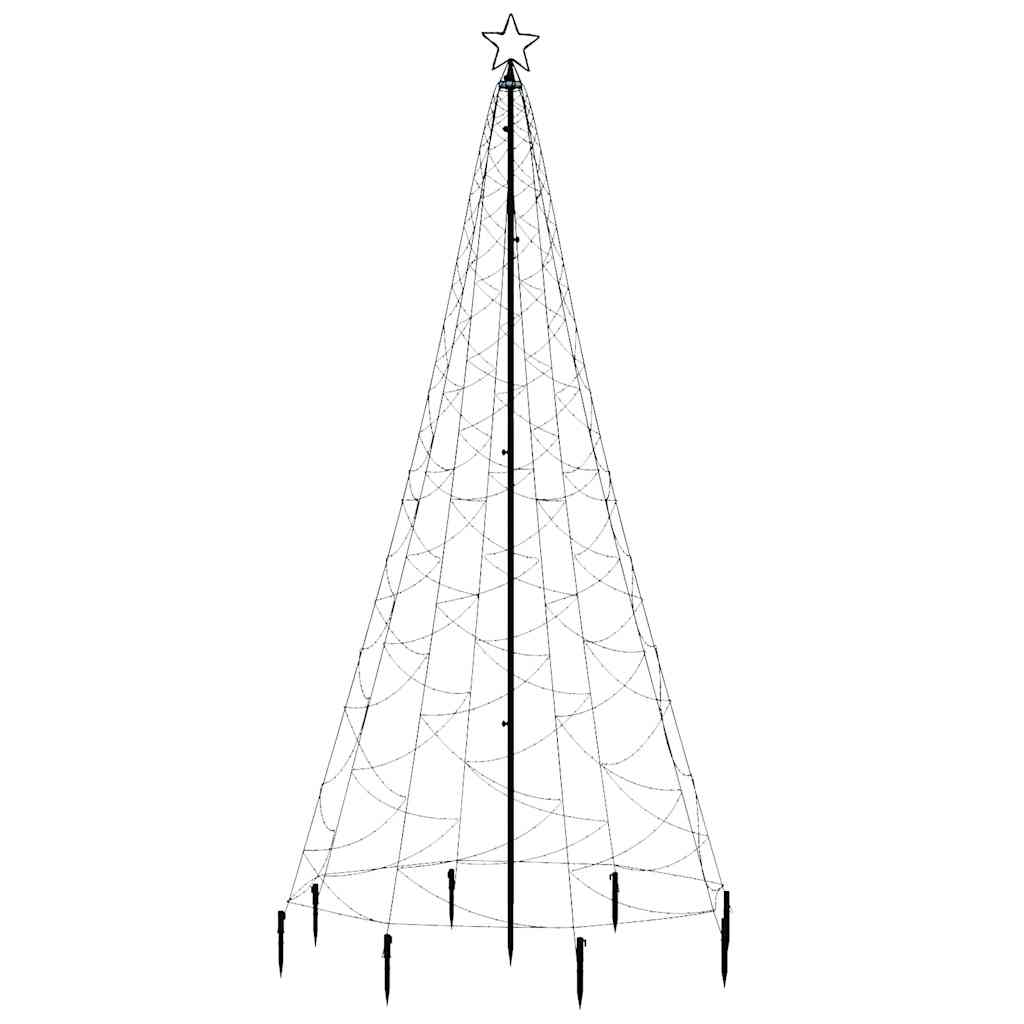 Christmas Tree with Spike Blue 500 LEDs 300 cm