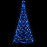 Christmas Tree with Spike Blue 500 LEDs 300 cm - Side View