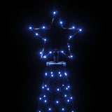 Christmas Tree with Spike Blue 500 LEDs 300 cm - Top-Down View