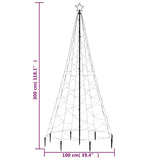 Christmas Tree with Spike Blue 500 LEDs 300 cm - Low Angle