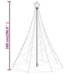Christmas Tree with Spike Colourful 1400 LEDs 500 cm