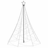 Christmas Tree with Spike Blue 1400 LEDs 500 cm - Front View