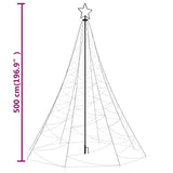 Christmas Tree with Spike Blue 1400 LEDs 500 cm