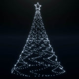 Christmas Tree with Spike Cold White 3000 LEDs 800 cm - Top-Down View