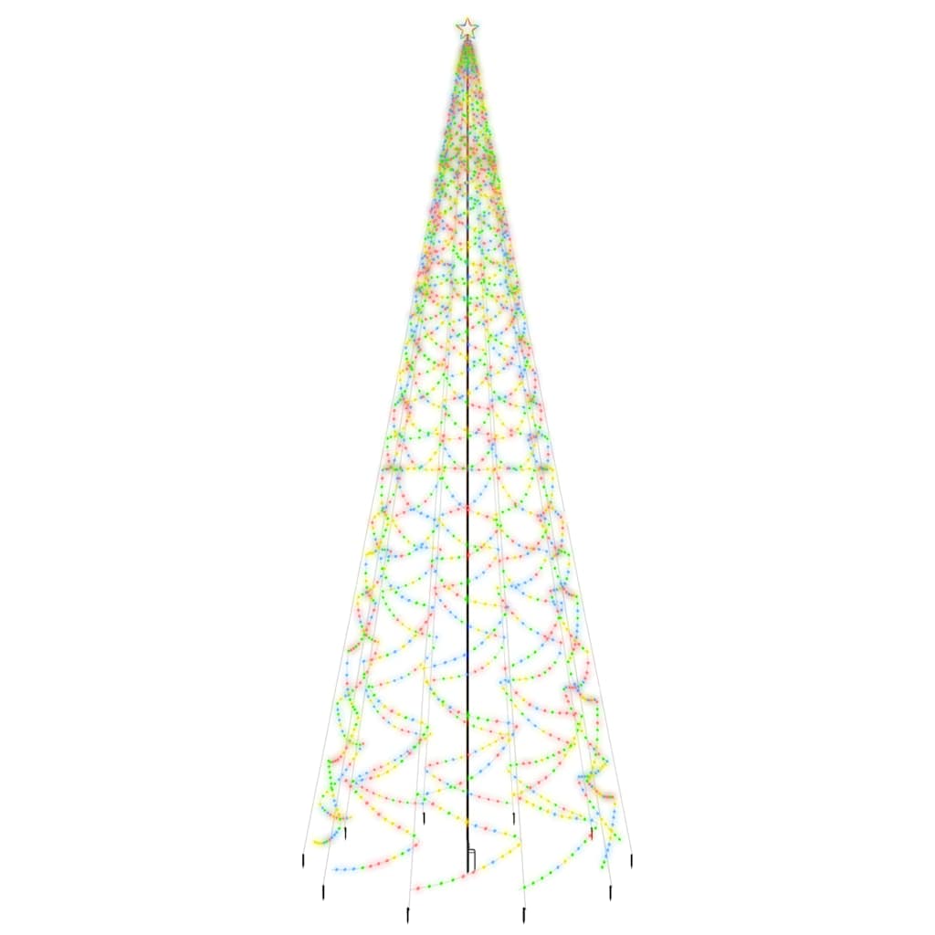 Christmas Tree with Spike Colourful 3000 LEDs 800 cm