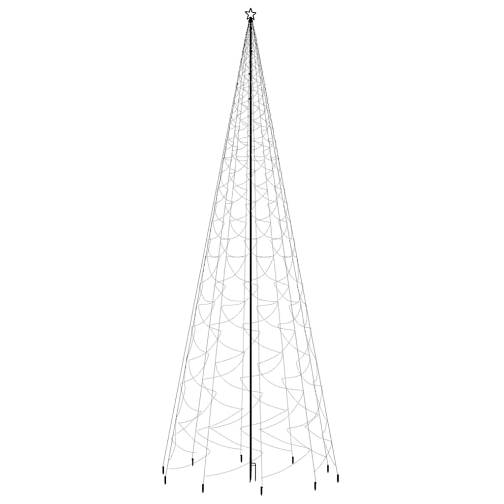Christmas Tree with Spike Colourful 3000 LEDs 800 cm
