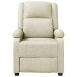 Massage Chair Cream Faux Leather