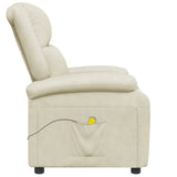 Massage Chair Cream Faux Leather