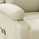 Massage Chair Cream Faux Leather