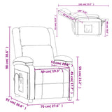 Massage Chair Cream Faux Leather