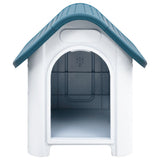 Dog House Blue 59x75x66 cm Polypropylene - Front View