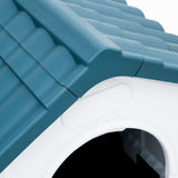 Dog House Blue 57x68x66 cm Polypropylene - Close-Up Angle