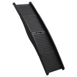 Folding Dog Ramp Black 153x40x12.5 cm Plastic - Front View