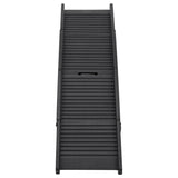 Folding Dog Ramp Black 153x40x12.5 cm Plastic - Side View