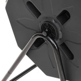 Garden Compost Bin Black 73x64x95 cm 160 L - 45-Degree Angle