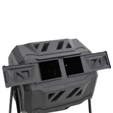 Garden Compost Bin Black 73x64x95 cm 160 L
