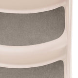 Folding 3-Step Dog Stairs Cream 50x38x38 cm Plastic - Low Angle