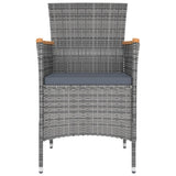 13 Piece Garden Dining Set with Cushions Grey
