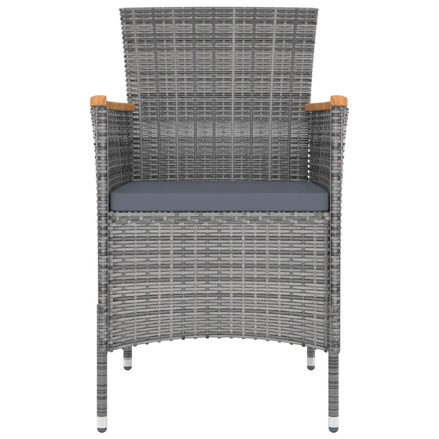 13 Piece Garden Dining Set with Cushions Grey