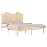 Bed Frame without Mattress Solid Wood Pine 150x200 cm