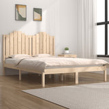 Bed Frame without Mattress Solid Wood Pine 150x200 cm