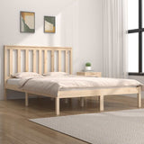 Bed Frame without Mattress Solid Wood Pine 150x200 cm