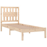 Bed Frame without Mattress Solid Wood 90x190 cm - Top-Down View