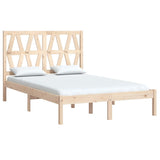 Bed Frame without Mattress Solid Wood 135x190 cm