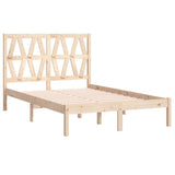 Bed Frame without Mattress Solid Wood 135x190 cm - Top-Down View