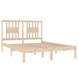 Bed Frame without Mattress Solid Wood 135x190 cm - Top-Down View