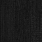Bed Frame without Mattress Black 135x190 cm Solid Wood