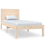 Bed Frame without Mattress 90x190 cm Solid Wood