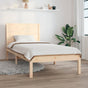 Bed Frame without Mattress 90x190 cm Solid Wood