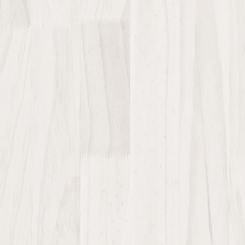 Bed Frame without Mattress White 135x190 cm Solid Wood