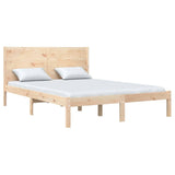 Bed Frame without Mattress 150x200 cm Solid Wood