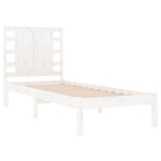 Bed Frame without Mattress White 90x190 cm Solid Wood