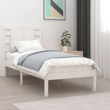 Bed Frame without Mattress White 90x190 cm Solid Wood