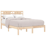 Bed Frame without Mattress 135x190 cm Solid Wood