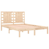 Bed Frame without Mattress 135x190 cm Solid Wood