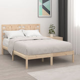 Bed Frame without Mattress 135x190 cm Solid Wood