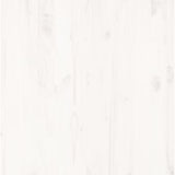 Bed Frame without Mattress White 135x190 cm Solid Wood