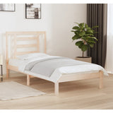 Bed Frame without Mattress 90x190 cm Solid Wood Pine