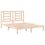 Bed Frame without Mattress 150x200 cm Solid Wood Pine - Top-Down View