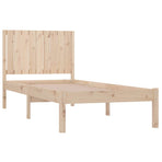 Bed Frame without Mattress 90x190 cm Solid Wood Pine