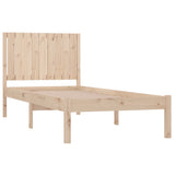 Bed Frame without Mattress 90x190 cm Solid Wood Pine - Top-Down View